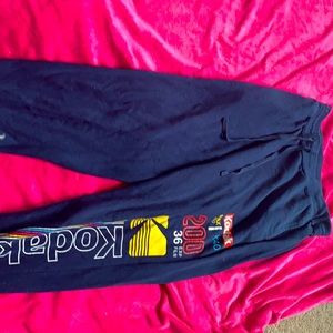 Blue sweatpants , medium, boys or woman.